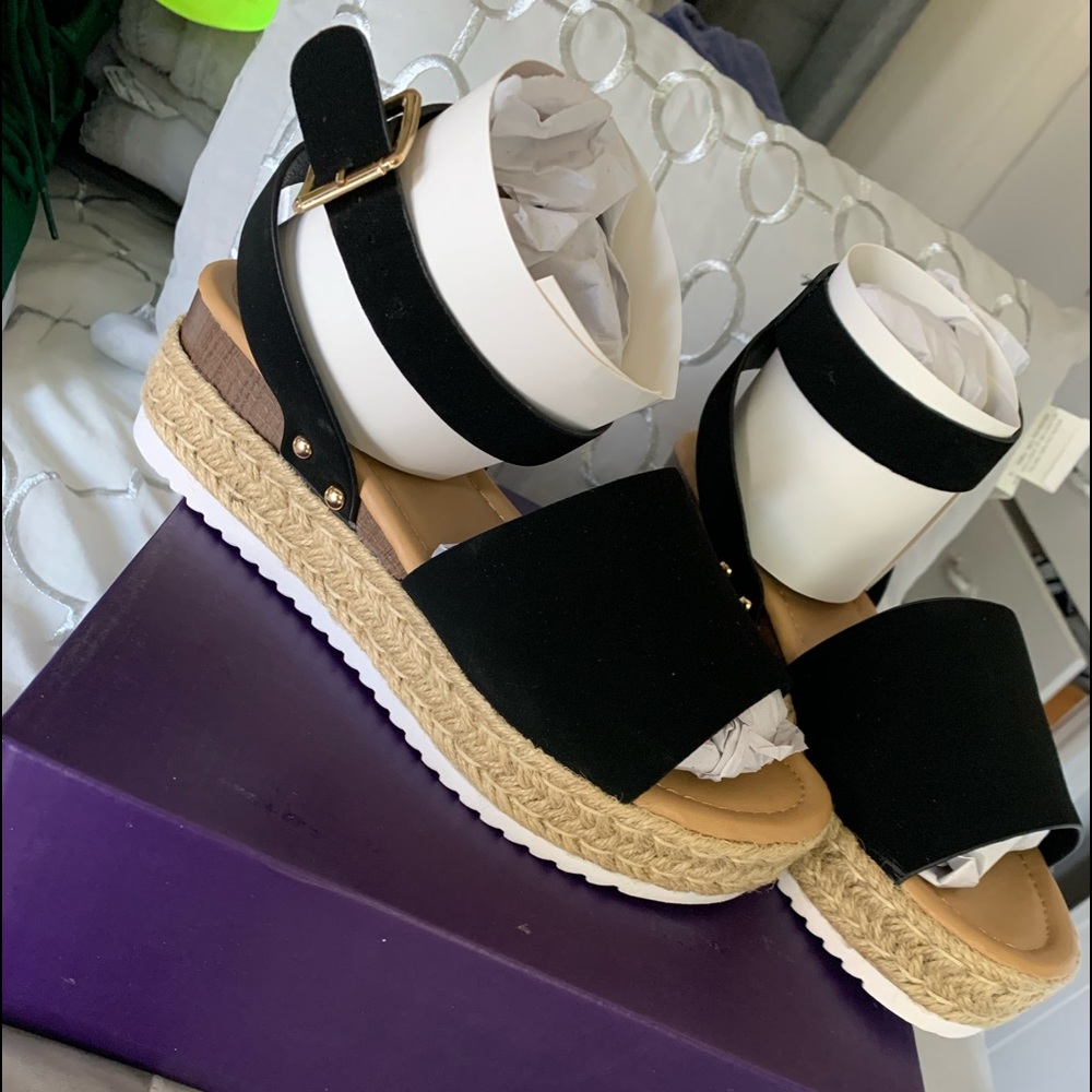 Top moda thick wedge Sandles